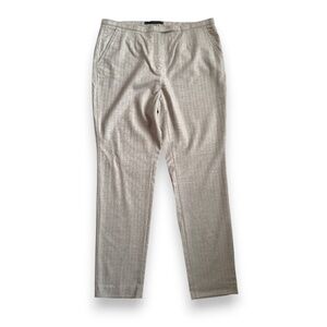 LES COPAINS Gray pinstripe wool blend tailored pants size 46